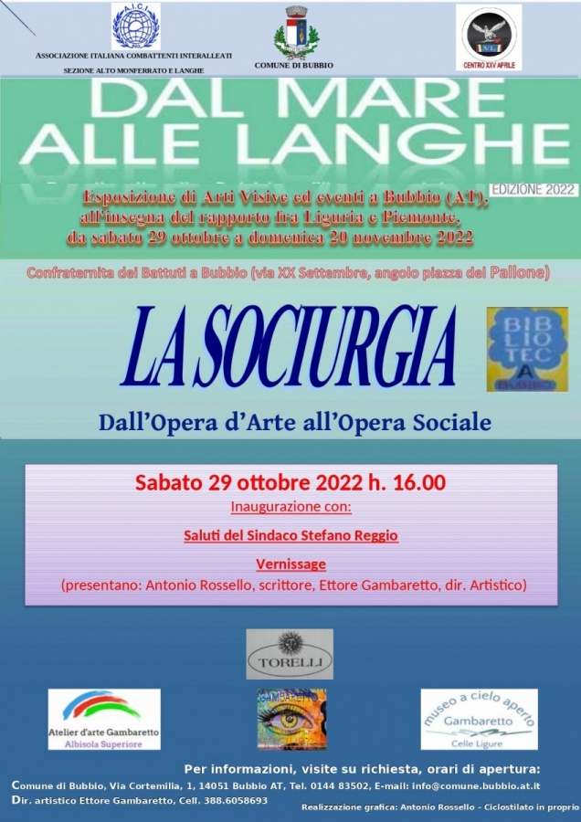 Inaugurazione della mostra «Sociurgia dall'Opera d'Arte all'Opera Sociale»